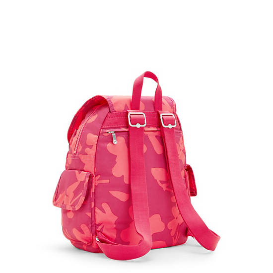 Kipling City Pack Small Printed Backpacks Coral Print | AU 1517GS